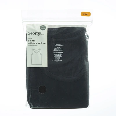 Lot de 4 maillots athlétiques George pour hommes