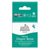 Baume biologique pour les fesses de bébé Earth Mama sans zinc Douce crème fessière végétale