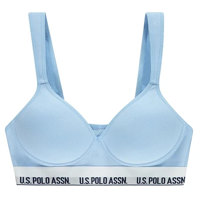 U.S. Polo Assn. Women's Printed Cotton Sports Bra