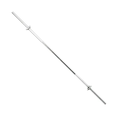 Sunny Health & Fitness 60 Inches Threaded Solid Chrome Barbell bar