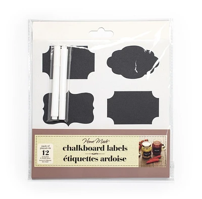 Home Made Chalkboard Labels, Chalkboard Labels