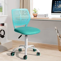 Homycasa Teen Ergonomic Task Chair Office Chairs for Students with Mesh Fabric Upholstery Adjustable Height