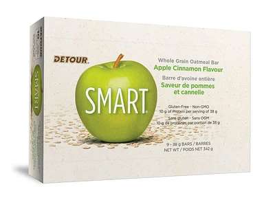 Detour Smart Apple Cinnamon Whole Grain Oatmeal Bars