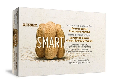 Detour Smart Peanut Butter Chocolate Protein Bars