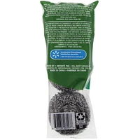 Great Value Stainless Steel Scrubber, 3 Pack