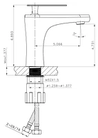 American Imaginations Chrome Bathroom Faucet Set AI-2010