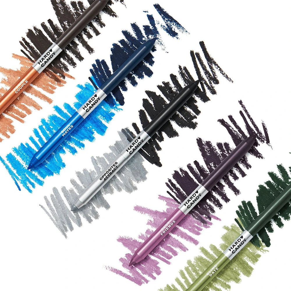 Hard Candy Party Lines 2-In-1 Pencil Eyeliner Duo, Matte and Metallic, 1g