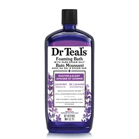 Dr Teal's Foaming Bath with Pure Epsom Salt, Soothe & Sleep with Lavender Essential Oil (Packaging May Vary), 34 fl oz / 1L