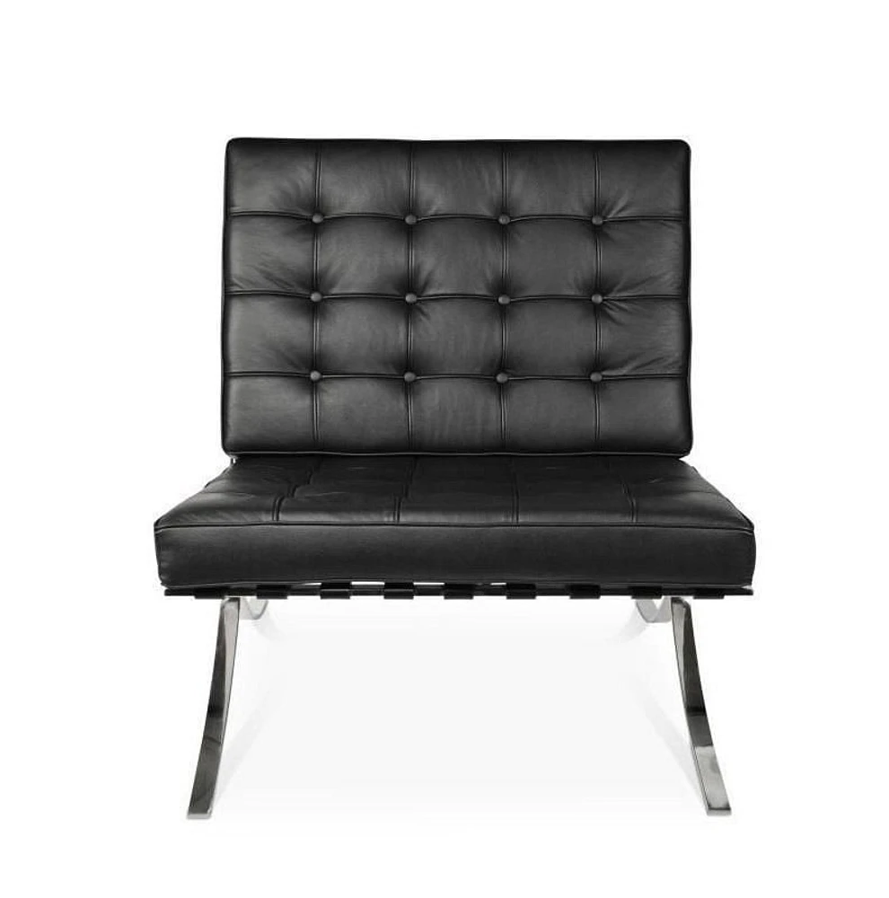 Plata Decor - Cross Lounge Chair  in Black