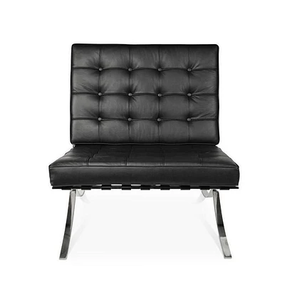 Plata Decor - Cross Lounge Chair  in Black