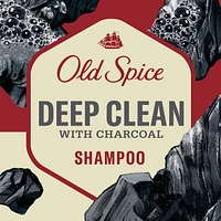 Old Spice Deep Clean Shampoo for Men with Charcoal, Fresh and Clean Scent, Removes Built Up Dirt and Oil, 400ML