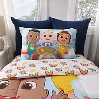 Cocomelon 4-Piece Twin Bedding Set