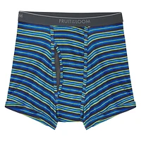 Fruit of the Loom Men's CoolZone Fly Print/Solid Short Leg Boxer Brief, 4-pack, Sizes: S - XL