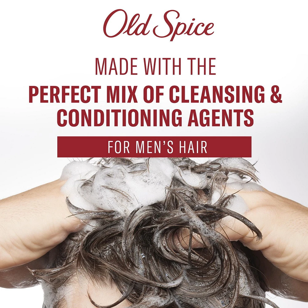 Old Spice Fresh Clean Shampoo and Conditioner 2in1 for Men with Glacier Water Scent, for Thick and Healthy Hair for Men, 650ML