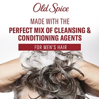 Old Spice Fresh Clean Shampoo and Conditioner 2in1 for Men with Glacier Water Scent, for Thick and Healthy Hair for Men, 650ML