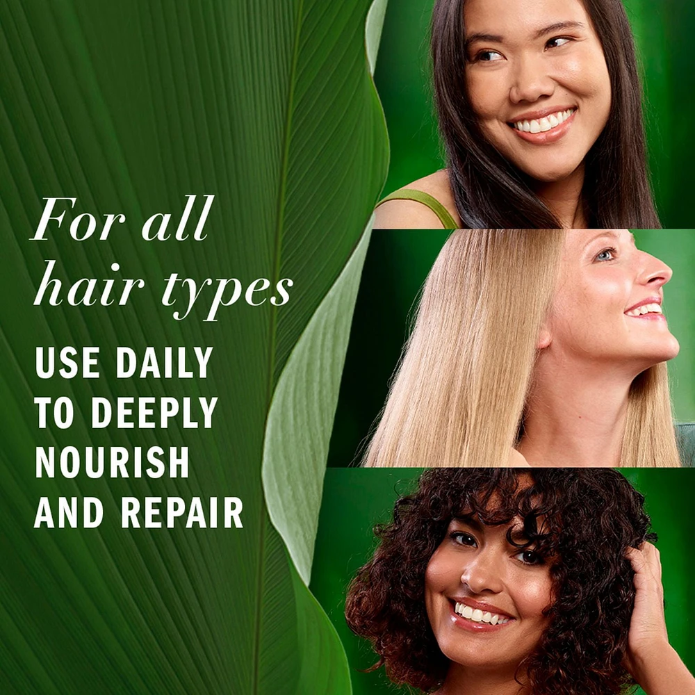 Revitalisant réparateur sans rinçage Herbal Essences, plantes pures certifiées, avec aloès et huile de fleur de camélia 225ML