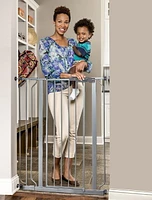 Regalo Extra Tall Baby  Gate Silver