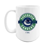 OFFICIALLY LICENSED NHL 15OZ SUBLIMATED COFFEE MUG VANCOUVER CANUCKS