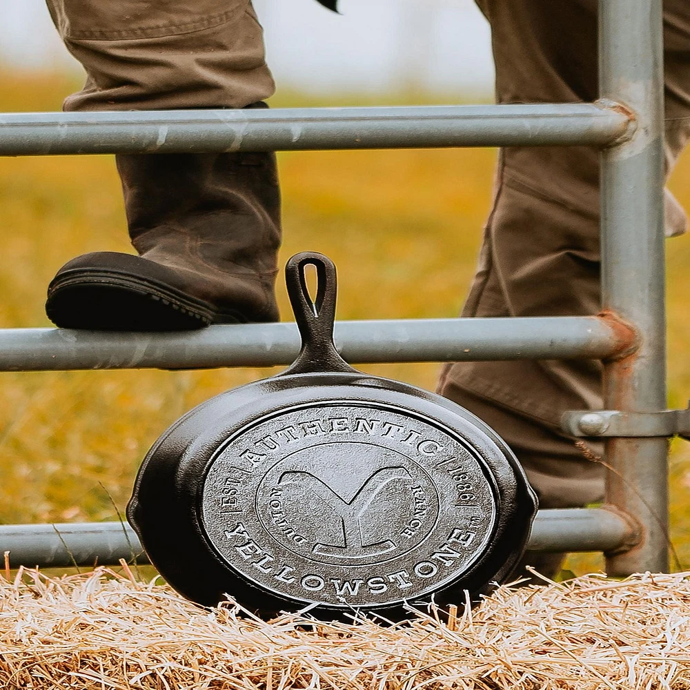 Lodge Yellowstone™ 10.25 Inch Cast Iron Authentic Y Skillet, Yellowstone™ collection