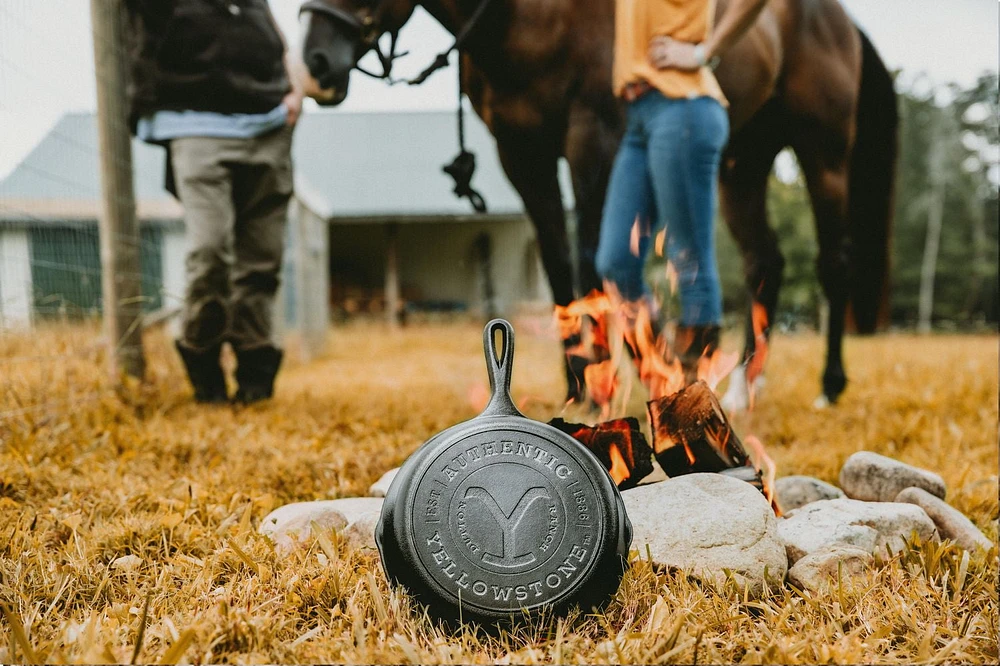 Lodge Yellowstone™ 10.25 Inch Cast Iron Authentic Y Skillet, Yellowstone™ collection