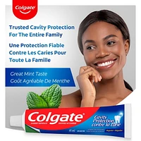 Colgate Cavity Protection Fluoride Toothpaste, Regular, 4 x 120 mL