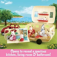 Calico Critters Caravan Family Camper, Toy Vehicle for Dolls with Accessories