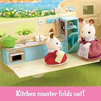 Calico Critters Caravan Family Camper, Toy Vehicle for Dolls with Accessories