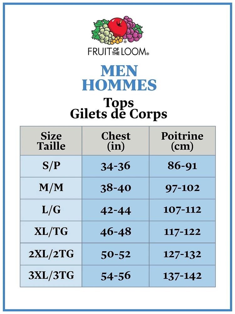T-Shirt blanc Coolzone de Fruit of the Loom, pq. de 4 Taille S - XL