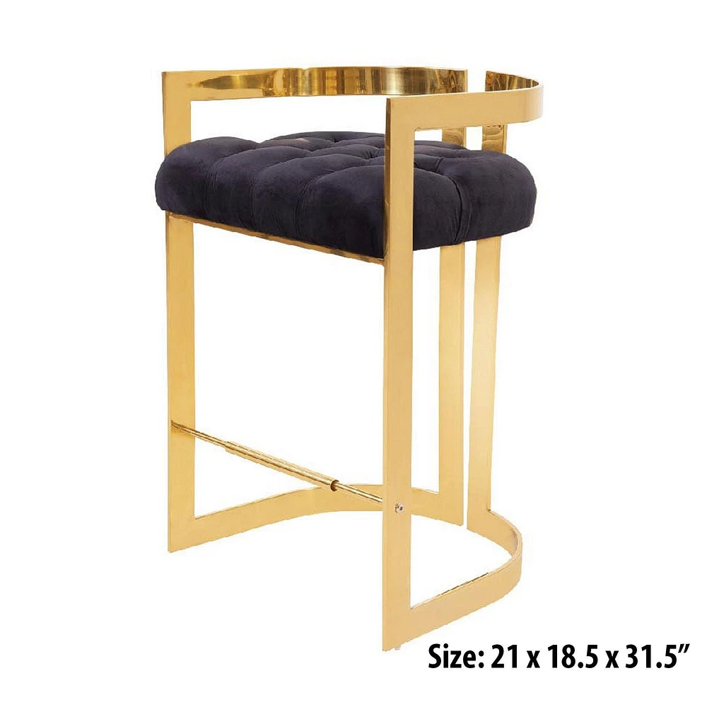 Canadian Lynda Pub Chair Black Gold