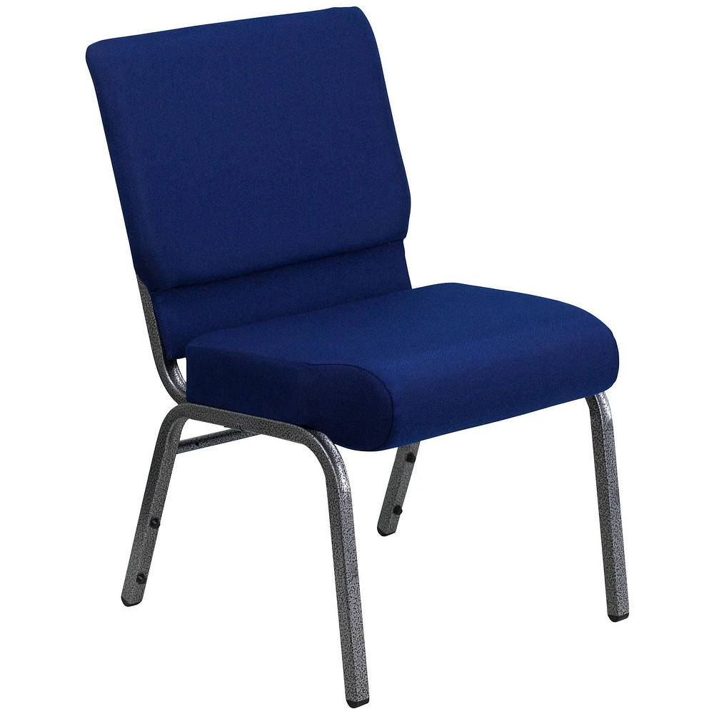 Flash Furniture Hercules Series Navy Blue Fabric Stacking Church Chair