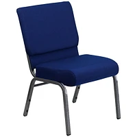 Flash Furniture Hercules Series Navy Blue Fabric Stacking Church Chair