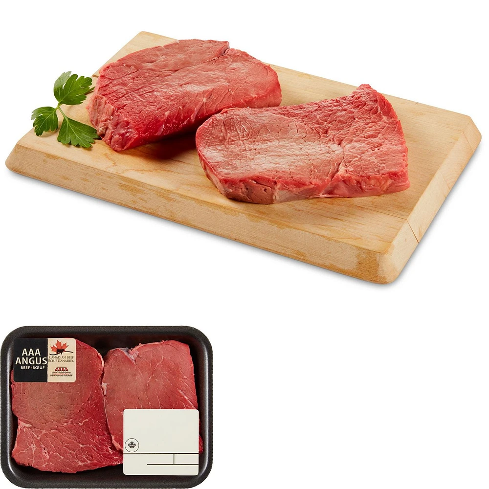 Inside Round Beef Steak, Your Fresh Market, 2 steaks, AAA Angus Beef, 0.35 - 0.57 kg