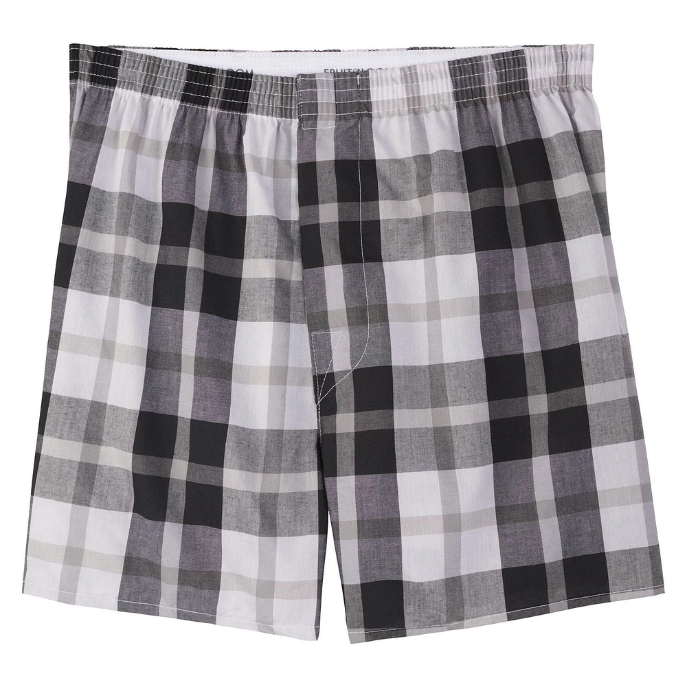 Caleçon boxeur à motif et rayé Fruit of the Loom pour hommes, paq. de 5 Tailles S-XL