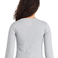 George Women's Slim Rib Long Sleeve Tee