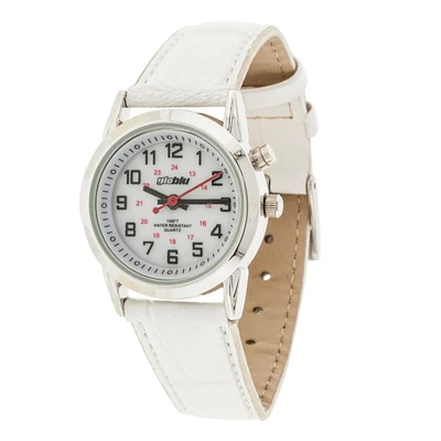 Globlu Ladies Easy Read White Strap Analog Watch