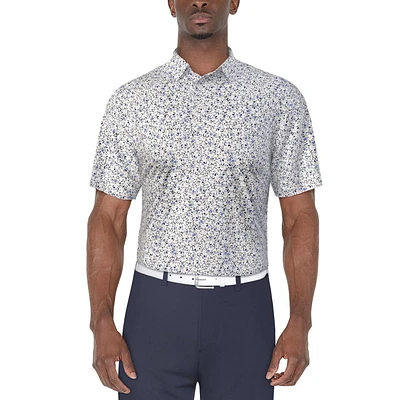 Ben Hogan Polo de Golf à manches courtes imprimé floral printanier Pour hommes Homme