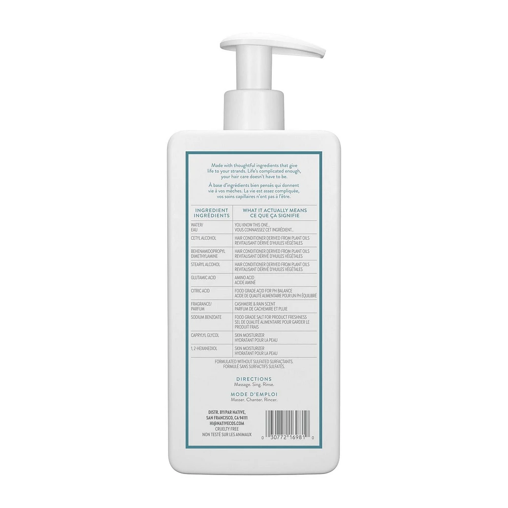 Revitalisant fortifiant Native Cachemire et pluie, 487 mL 487ML