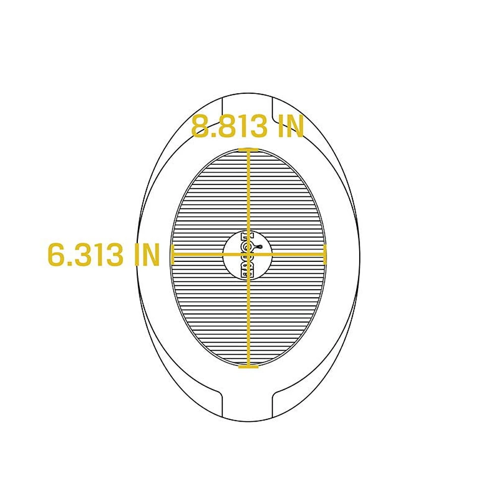 Lodge 10 Inch Oval Black Silicone Underliner