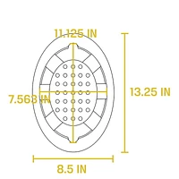 Lodge 10 Inch Oval Black Silicone Underliner