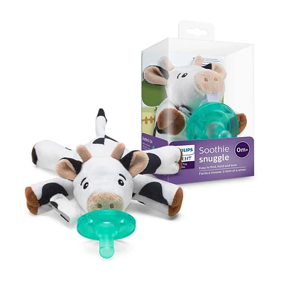 Peluche câlin pour suce Soothie Philips Avent, 0 mois et plus, vache, SCF347/05
