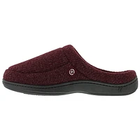 isotoner® Men's Paul Heather Knit Hoodback Slippers