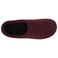 isotoner® Men's Paul Heather Knit Hoodback Slippers