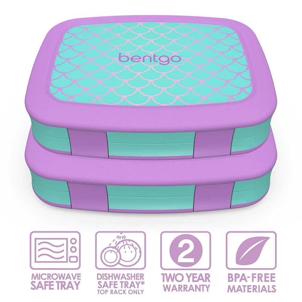 Bentgo Kids Prints 2-Pack - Mermaid Scales