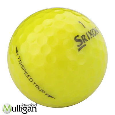 Mulligan - 60 Srixon TriSpeed Tour - 5A Recycled Used Golf Balls, Yellow