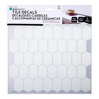 Truu Design Decorative Self-Adhesive Peel and Stick Backsplash Oval Wall Tiles