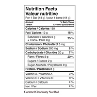 Atkins Caramel Chocolaty Nut Roll Snack Bars, 5 x 44 g Bars