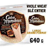 Casa Mendosa Whole Wheat 10" Large Tortillas, 10 ct, 640 g