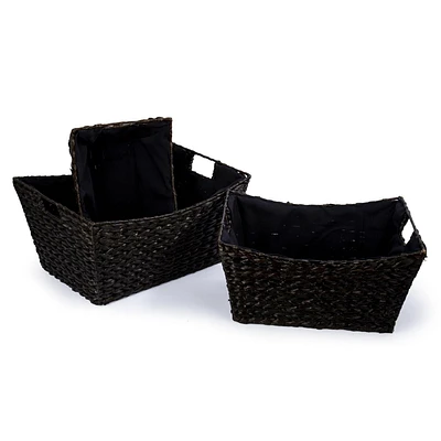 Truu Design, Braided Grass Storage Baskets, Set of 3