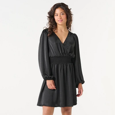 DV Robe croisée en satin