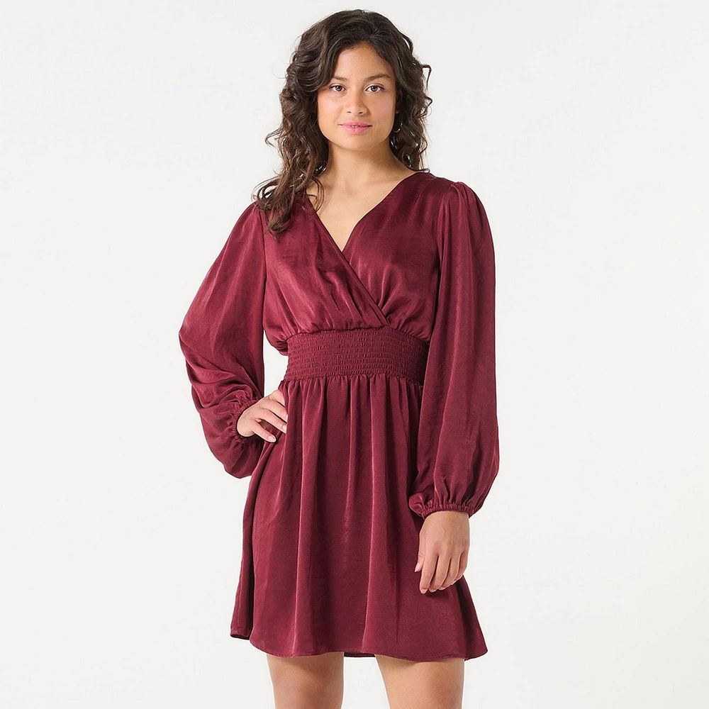 DV Robe croisée en satin